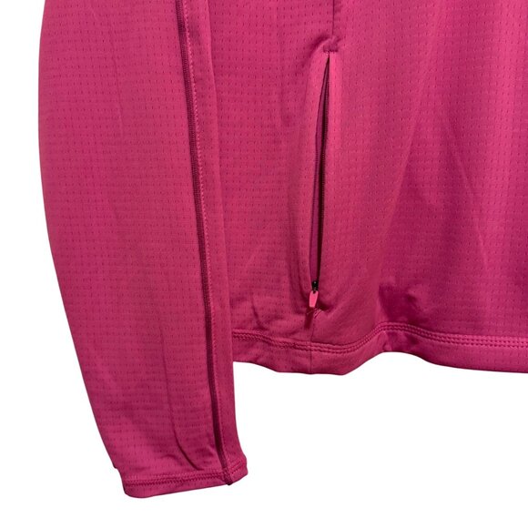 Mondetta Womens Top Long Sleeve Active Performance Pullover Medium 1/4 Zip Pink - Picture 3 of 10